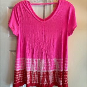 Justice Pink Relaxed Short Sleeve T-Shirt